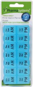 PHARMASYSTEMS PILL BOX TWICE DAILY