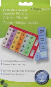 PHARMASTM PILL BOX WEEKLY ORGANIZER