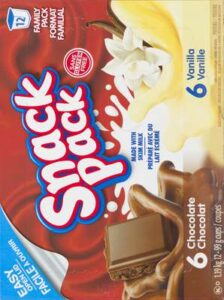 SNACK PACK VAN/CHOC 12X99 GR
