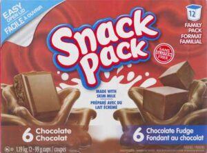 SNACK PACK CHOC LVR 12X99 GR