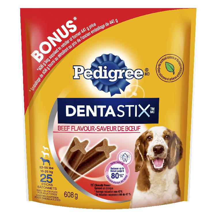 PEDIGREE DENTASTIX MED BEEF 25CT