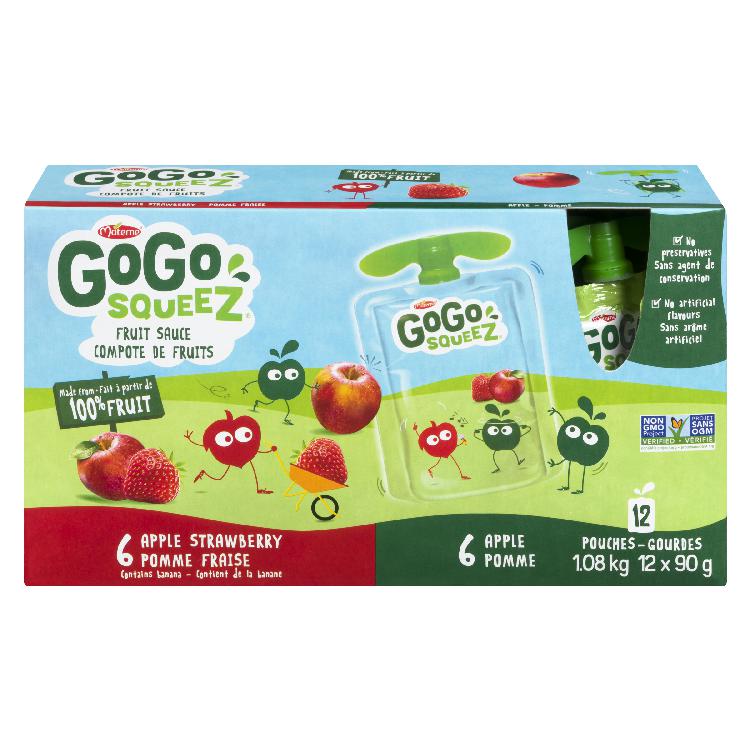 GOGO SQUEEZ APPLE VARIETY 12 PK