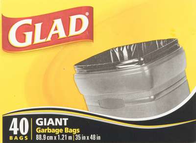 GLAD GARB BLK GIANT 184L 89X122