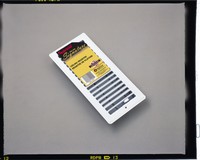 METAL CEILING REGISTER 4X10IN WHITE