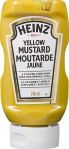 HEINZ MUSTARD UPSIDE DOWN