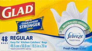 GLAD KIT CATCH WHT SML 25L 20X20