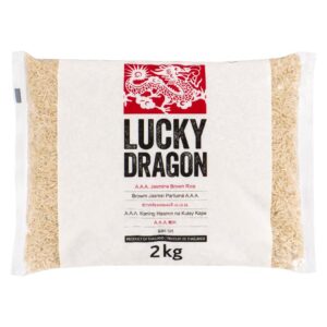 LCKY DRGN SCNTD BRWN JSM RICE 2KG