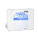 WHITE SWAN DINNER NAPKIN  2PLY/8FLD
