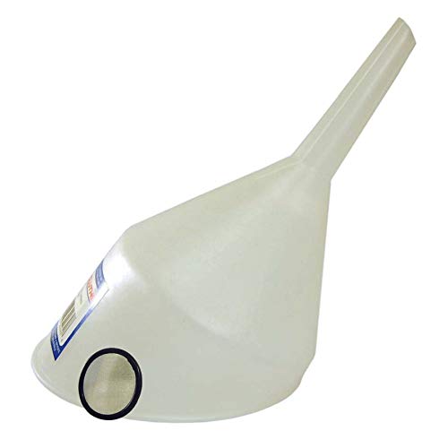 Plastic automotive funnel 8 inch with built-in filter