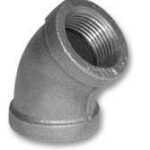 BLACK IRON ELBOW 45 DEGREE 1-IN