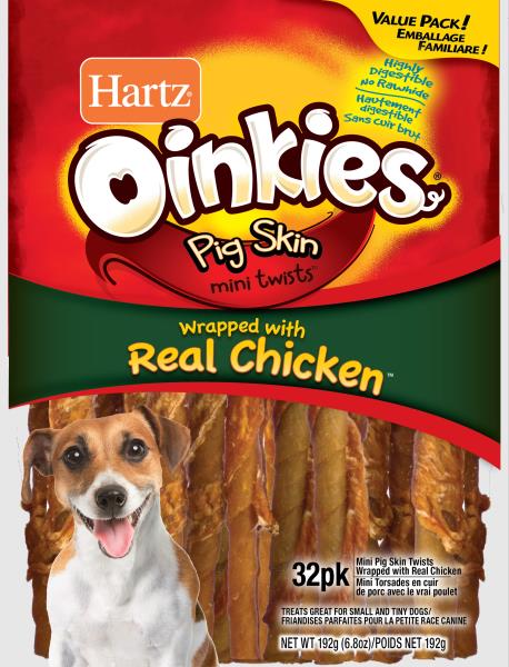 OINKIES PIG SKIN TWIST CHICKEN 32PK