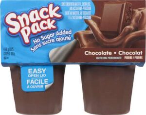 SNACK PACK CHOCOLATE NSA 4X99G