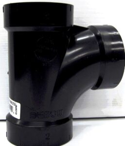 ABS SANITARY TEE 2-IN
