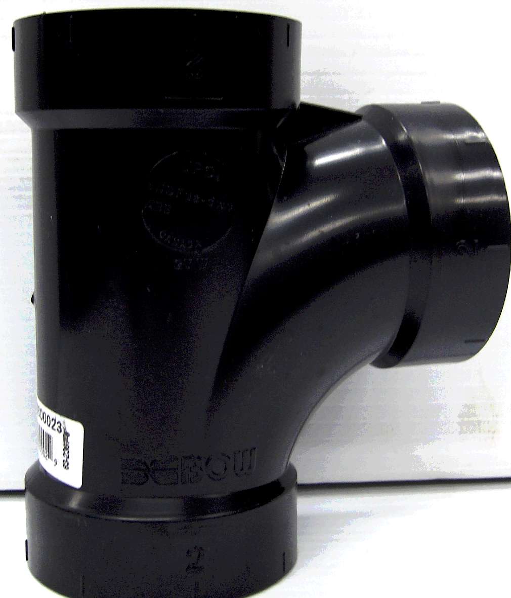 ABS SANITARY TEE 2-IN