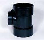 ABS TEE REDUCER 3 X 3 X 2-IN