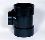 ABS TEE REDUCER 4 X 4 X 3-IN