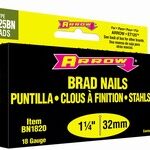 BRAD NAIL BROWN 3/4-IN  2000 PACK