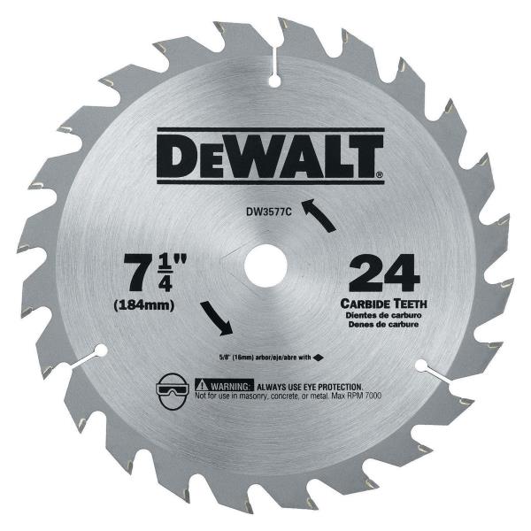 SAW BLADE CARBIDE 7 1/4-IN 24 TOOTH