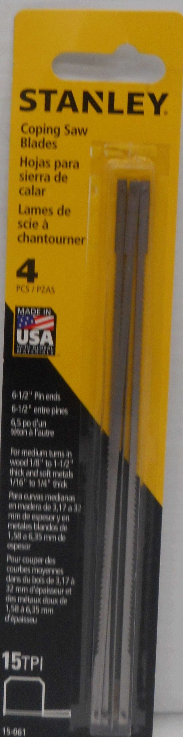 COPING SAW BLADE 6 1/2-IN 4 PACK