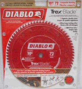 SAW BLADE TREX 10-IN 72 TOOTH