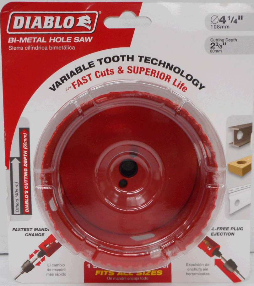 HOLE SAW 4 1/4-IN