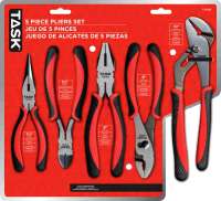 PLIERS SET RUBBER GRIP 5 PIECE
