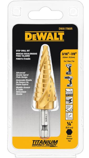 IMPACT STEP DRILL BIT 3/16 - 7/8-IN