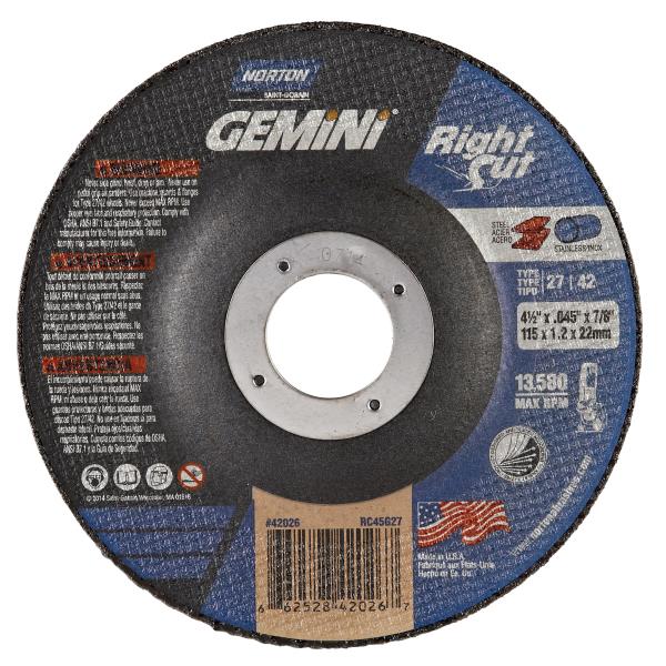 CUTTING WHEEL METAL 4 1/2 X 7/8-IN