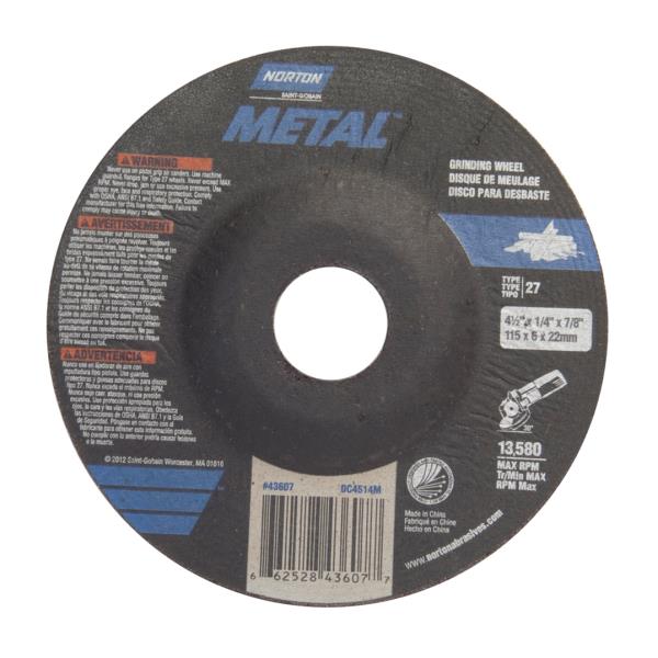 CUTTING WHEEL METAL 4-1/2 X 7/8IN