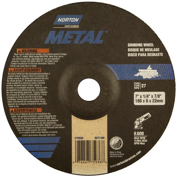METAL CUTTING WHEEL 7 X 7/8-IN