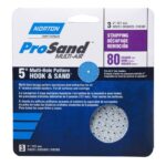 POWER SANDING DISC 80 GRIT 5-IN 3PK