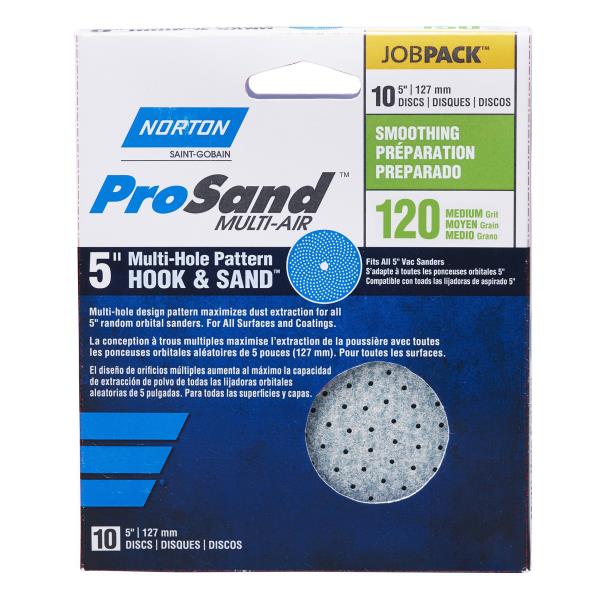 HOOK & SAND DISC 120 GRIT 5-IN 10PK