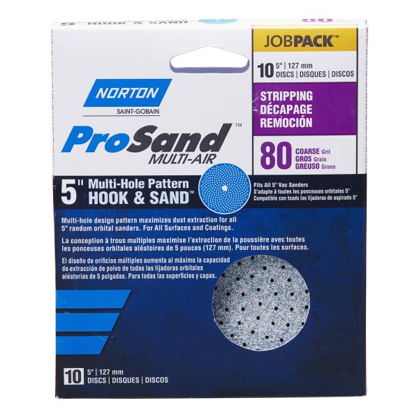 HOOK & SAND DISC 80 GRIT 5-IN 10 PK