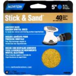 SANDING DISC 40 GRIT 5-IN 4 PACK