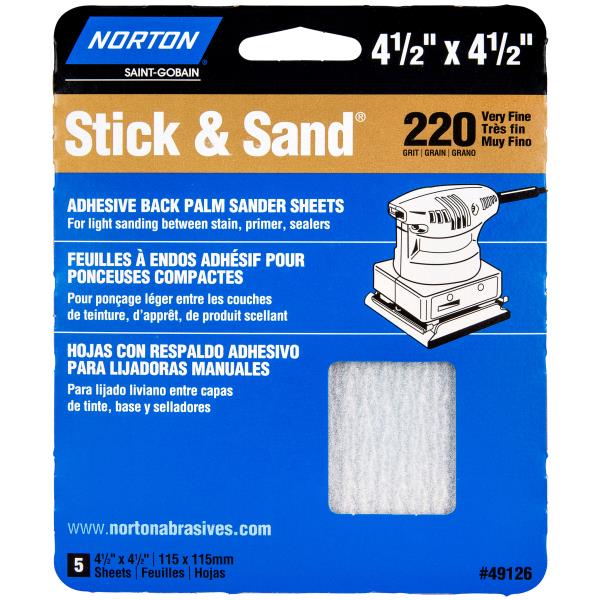 MULTISAND SHEET 220 GRIT 5 PACK