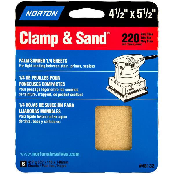 MULTISAND SHEET 220 GRIT 6 PACK