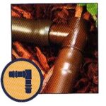 BARBED ELBOW 1/2-IN