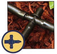 BARBED TEE 1/4-IN