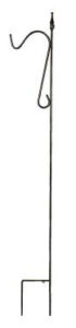 SINGLE SHEPHERD HOOK BLACK 64-IN