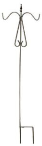 DOUBLE SHEPHERD HOOK BLACK 84-IN