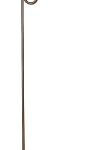 SINGLE SHEPHERD HOOK COPPER 84-IN