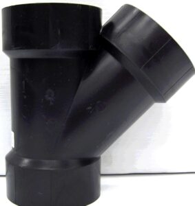 ABS WYE 45 DEGREE 3-IN