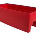 RAIL PLANTER 27-IN RED