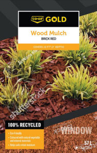 WOOD MULCH 2-CUFT BRICK RED