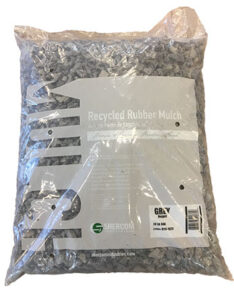 RUBBER NUGGET MULCH GREY 20-LB