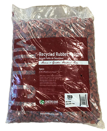 RUBBER NUGGET MULCH RED 20-LB