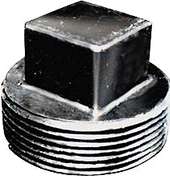 ABS THREADED PLUG WITH GASKET 3-IN