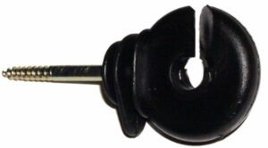 SCREW-IN RING INSULATOR BLACK 25-PK