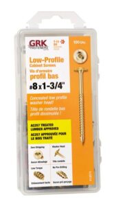 CABINET SCREW 8 X 1-3/4IN 100 PC