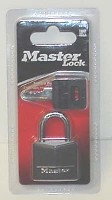 PADLOCK SOLID BLACK 1 3/16-IN